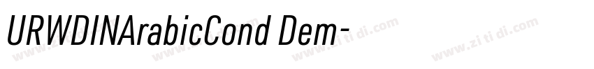 URWDINArabicCond Dem字体转换